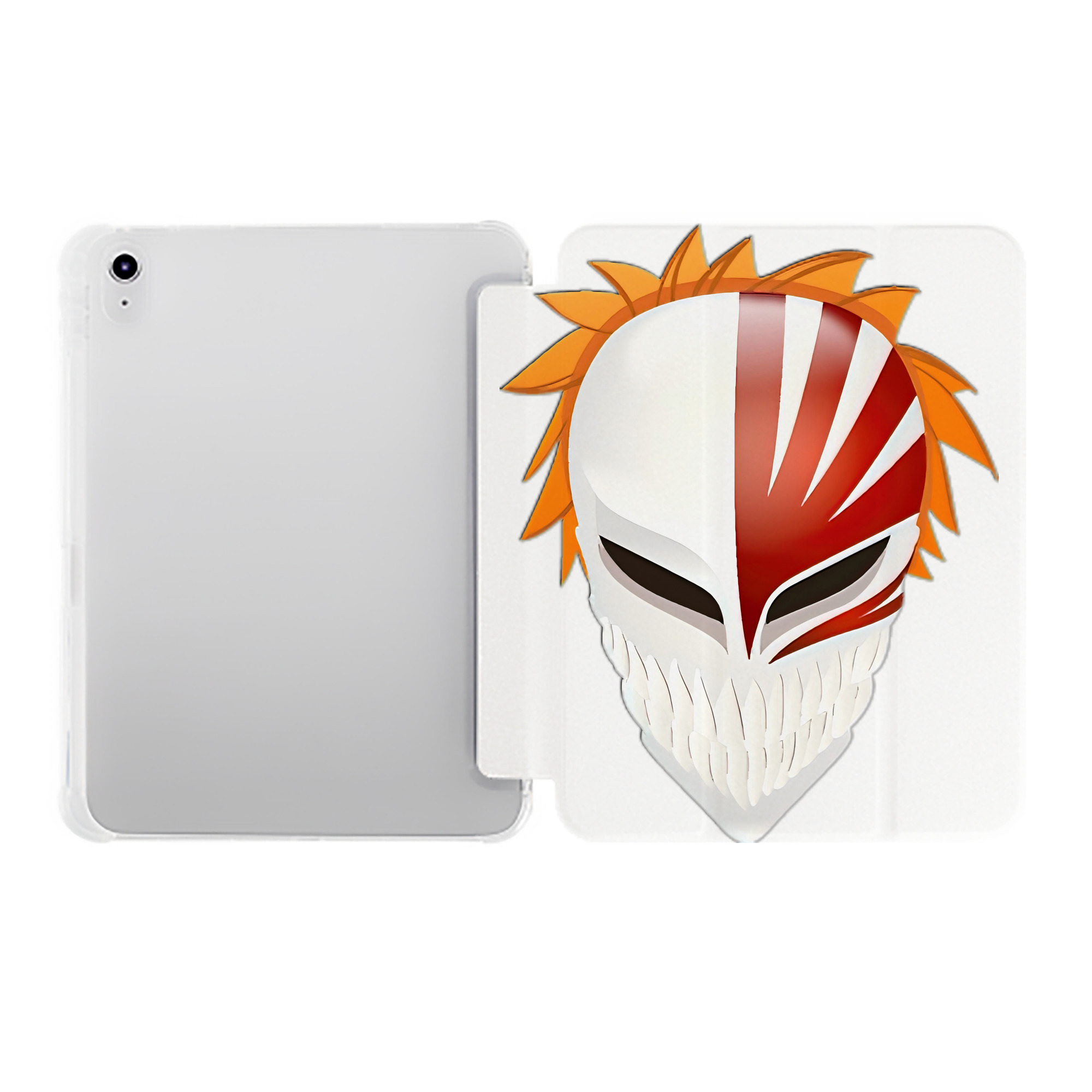 （画像用） ブリーチ 黒崎一護（くろさき いちご）BLEACH Kurosaki Ichigo IPad ケース ペン収納付き 三つ折りスタンド PUレザー×シリコン 対応機種9.5/10.5/10.9インチ
